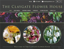 Tablet Screenshot of claygateflowers.co.uk